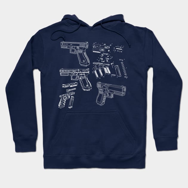 glock 17 Hoodie by arxitrav